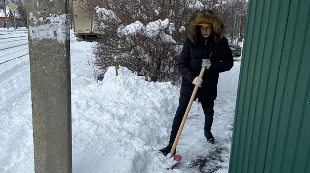 Председатели ТОС Краснодара вышли на борьбу со снегом и льдом