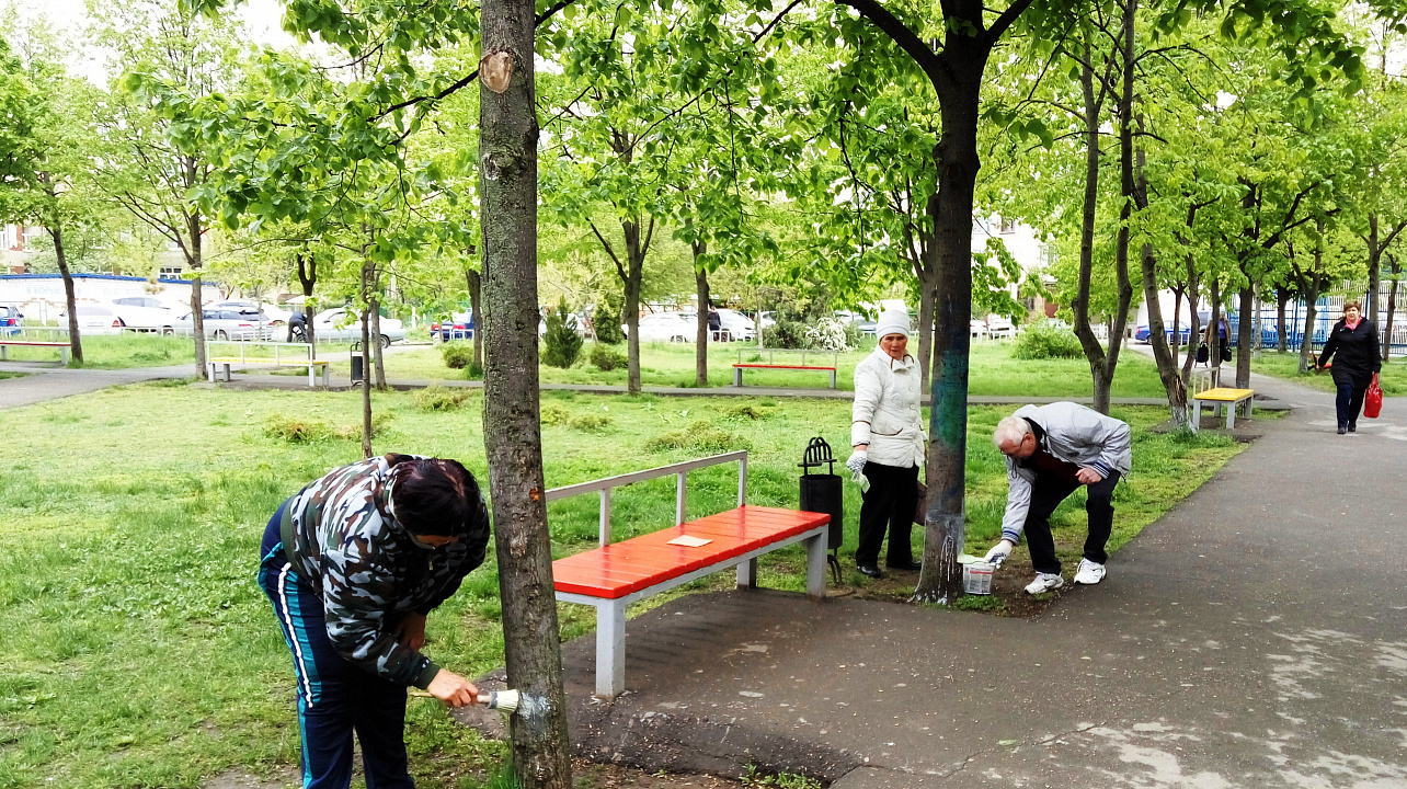Всекубанский субботник прошел на территориях ТОС Западного округа