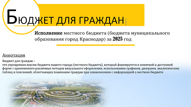Сообщение о проведении опроса по вопросам формирования «Бюджета для граждан» по исполнению местного бюджета (бюджета муниципального образования город Краснодар) за 2025 год»