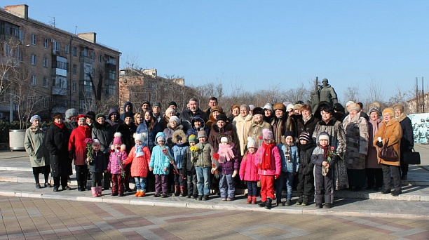 Воспитанники детского сада Западного округа приняли участие в возложении