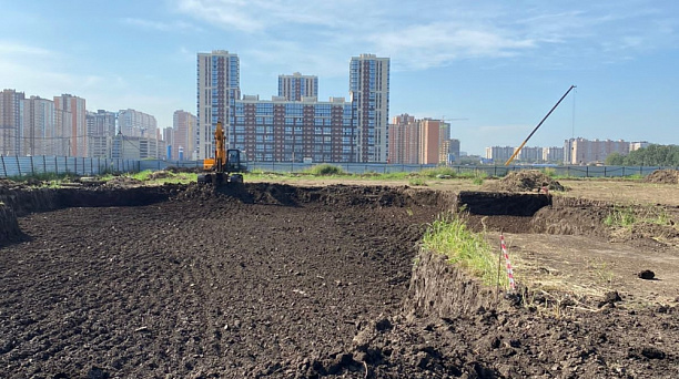 В Краснодаре стартовало строительство детсада на 350 мест и школы на 1550 мест в районе ул. им. Кирилла Россинского и Батуринской