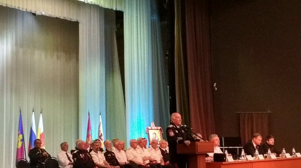 Во Дворце искусств «Премьера» прошёл отчетный сбор Екатеринодарского районного казачьего общества