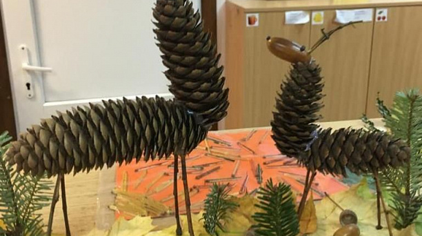 В детском саду Западного округа открылась осенняя выставка