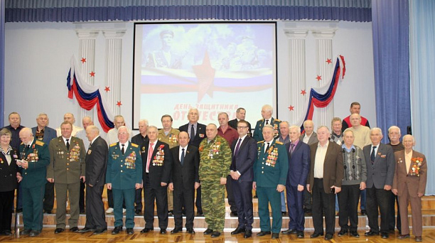 В Юбилейном микрорайоне состоялось торжественное собрание ко Дню защитников Отечества