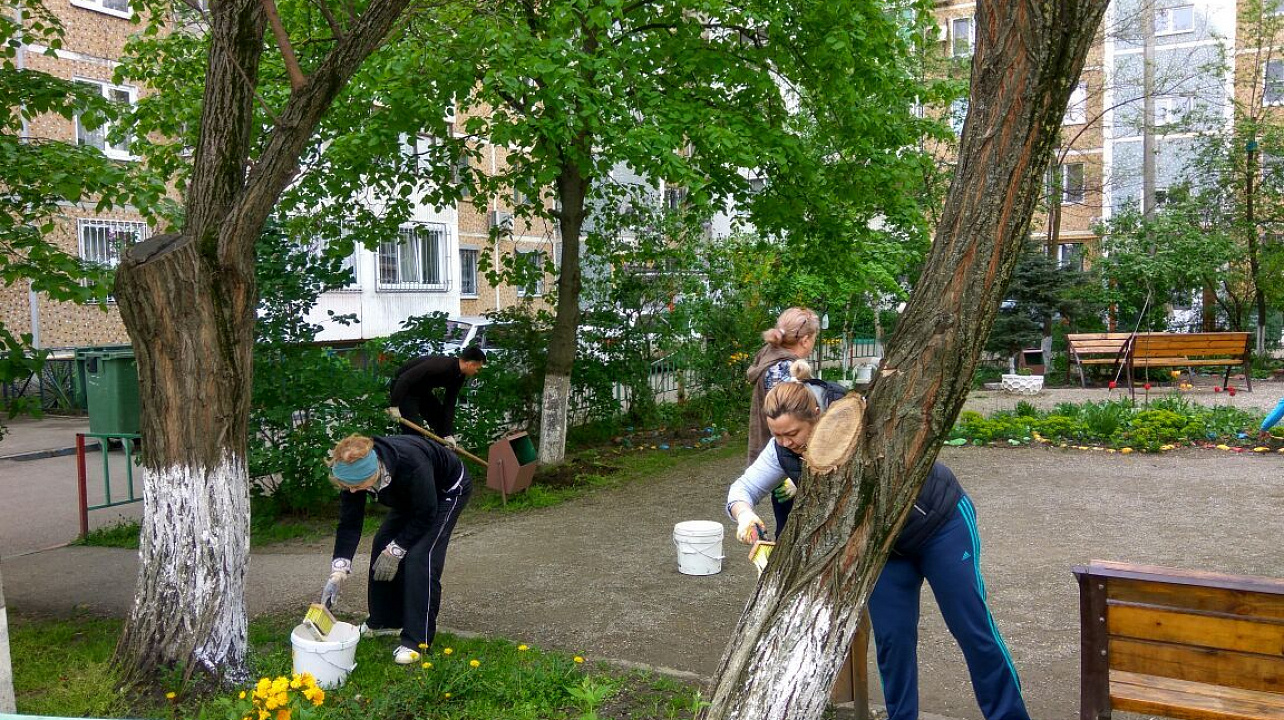 На территории Западного округа прошли субботники