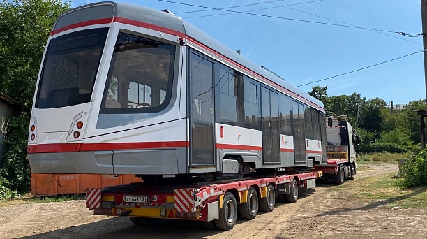 В Западное депо Краснодара поступили три новых трамвайных вагона