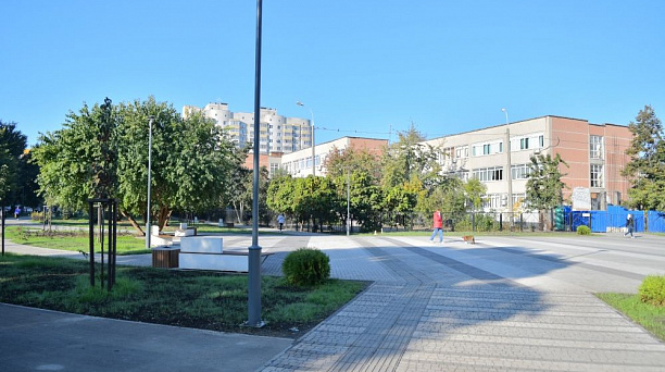 Завершено благоустройство Школьного бульвара в Юбилейном микрорайоне Краснодара