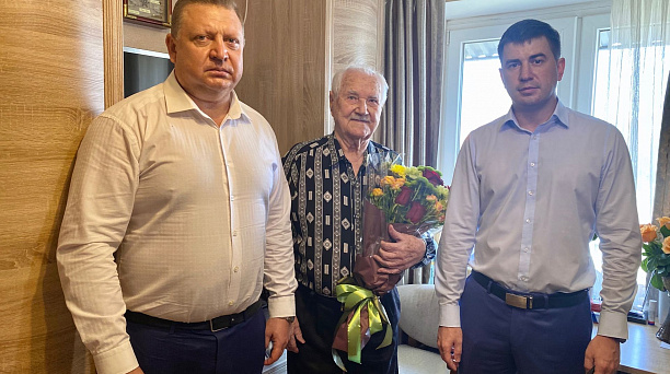 Почётного гражданина Краснодара, Героя труда Кубани Константина Ивановича Горожанина поздравили с 98-летием
