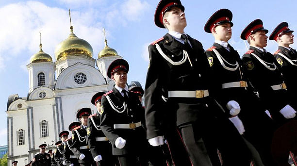 В Краснодаре прошел парад Кубанского казачьего войска