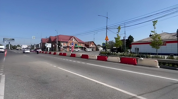 В Краснодаре ограничили движение транспорта по ул. Почтовой для строительства ливневой канализации