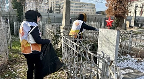 Волонтёры провели уборку воинских захоронений и мемориалов в честь 83-й годовщины освобождения Краснодара