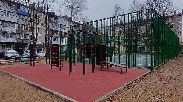 На ул. Бургасской в Краснодаре по инициативному бюджетированию построили спортивную площадку
