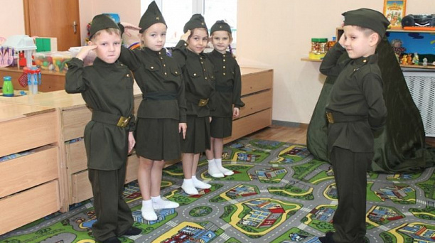 Воспитанники детского сада № 30 Западного округа приняли участие в сюжетно-ролевых играх на военную тематику