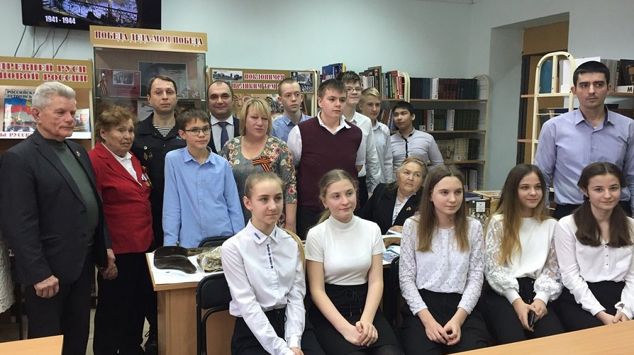 В библиотеке Западного округа появился музей  Воинской Славы