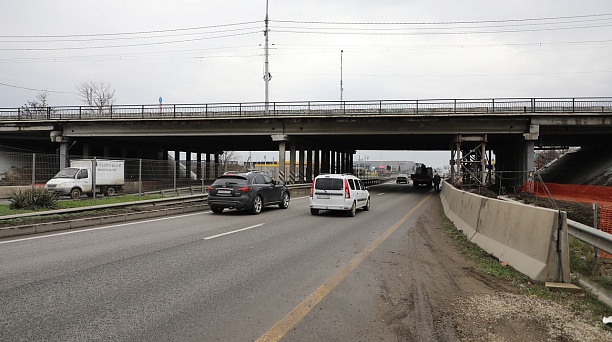 Для продолжения реконструкции Фадеевского путепровода изменят организацию дорожного движения по трассе М-4 «Дон»