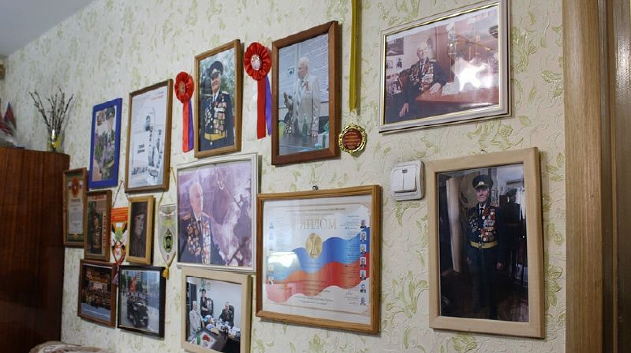 Участника ВОВ, Почетного гражданина города Краснодара Николая Николаевича Давыдова поздравили с Днем защитника Отечества