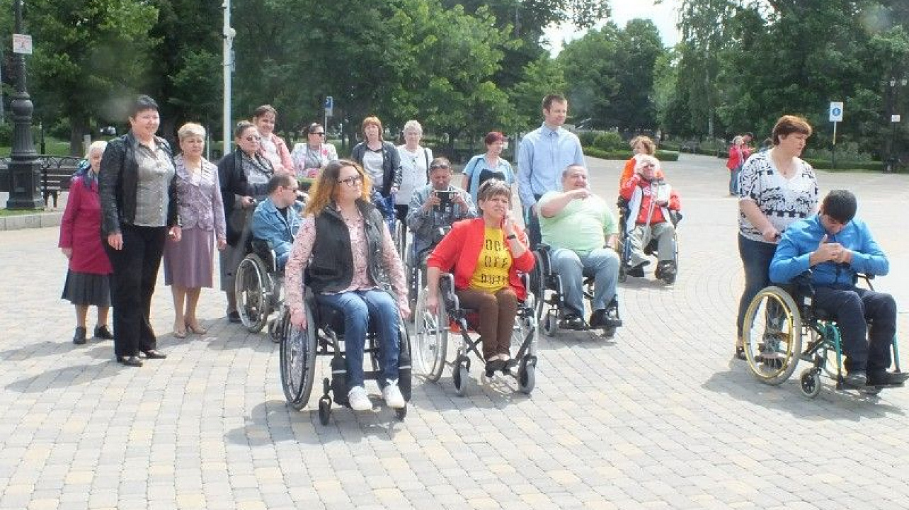 Инвалиды Центральной окружной общественной организации ВОИ приняли участие в марафоне «Мы есть у тебя, Краснодар»