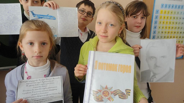 Учащиеся прикубанской школы №100 рассказали о подвигах своих старших родственников