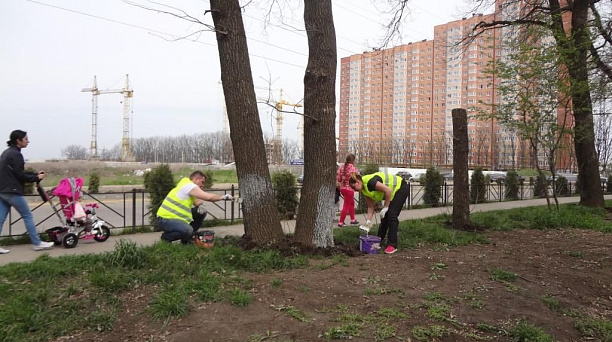 Жители улиц Героя Яцкова и Героев Разведчиков провели субботник