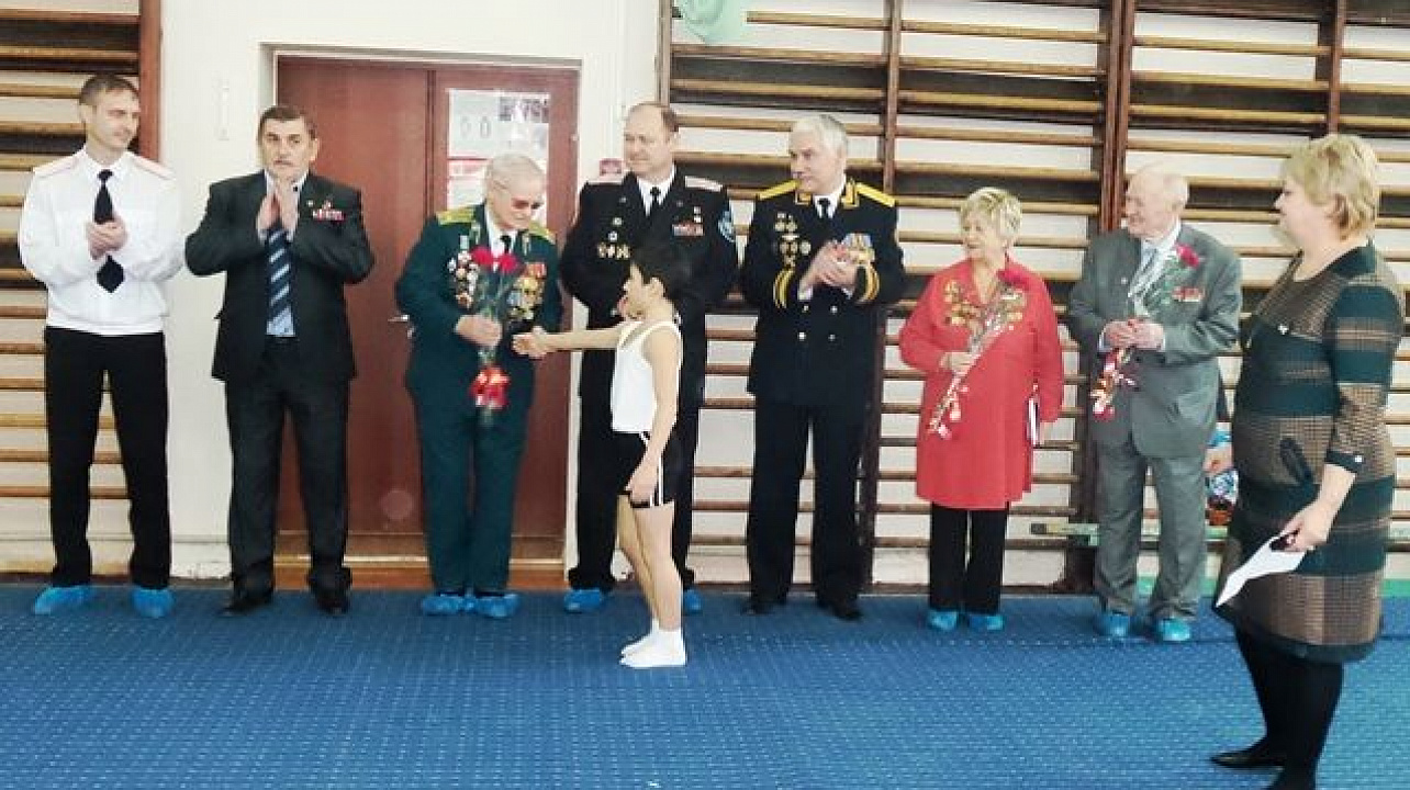 Казаки приняли участие в открытии месячника оборонно-массовой работы в Краснодарской детско-юношеской спортивной школе