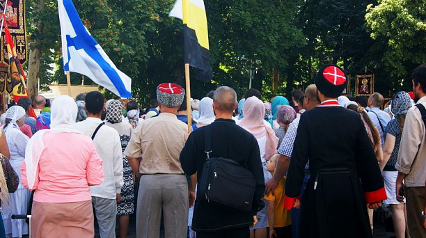Казаки поучаствовали в царском Крестном ходе