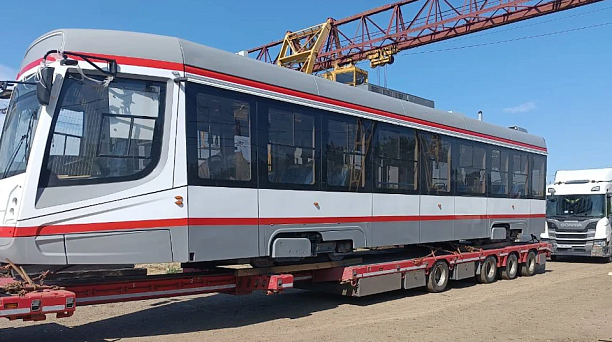 Последние два трамвайных вагона из запланированной партии 2025 года прибыли в Краснодар