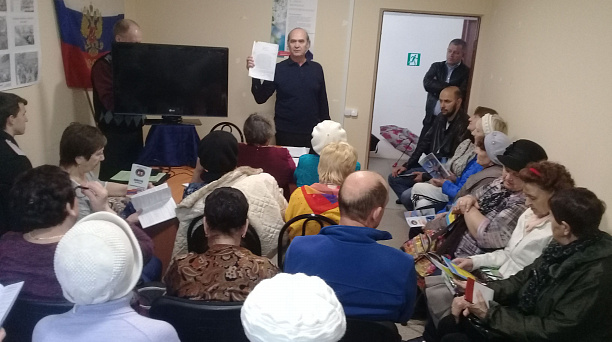 Жителям мкр. Большой Восточно-Кругликовский рассказали о правилах поведения в случае чрезвычайной ситуации