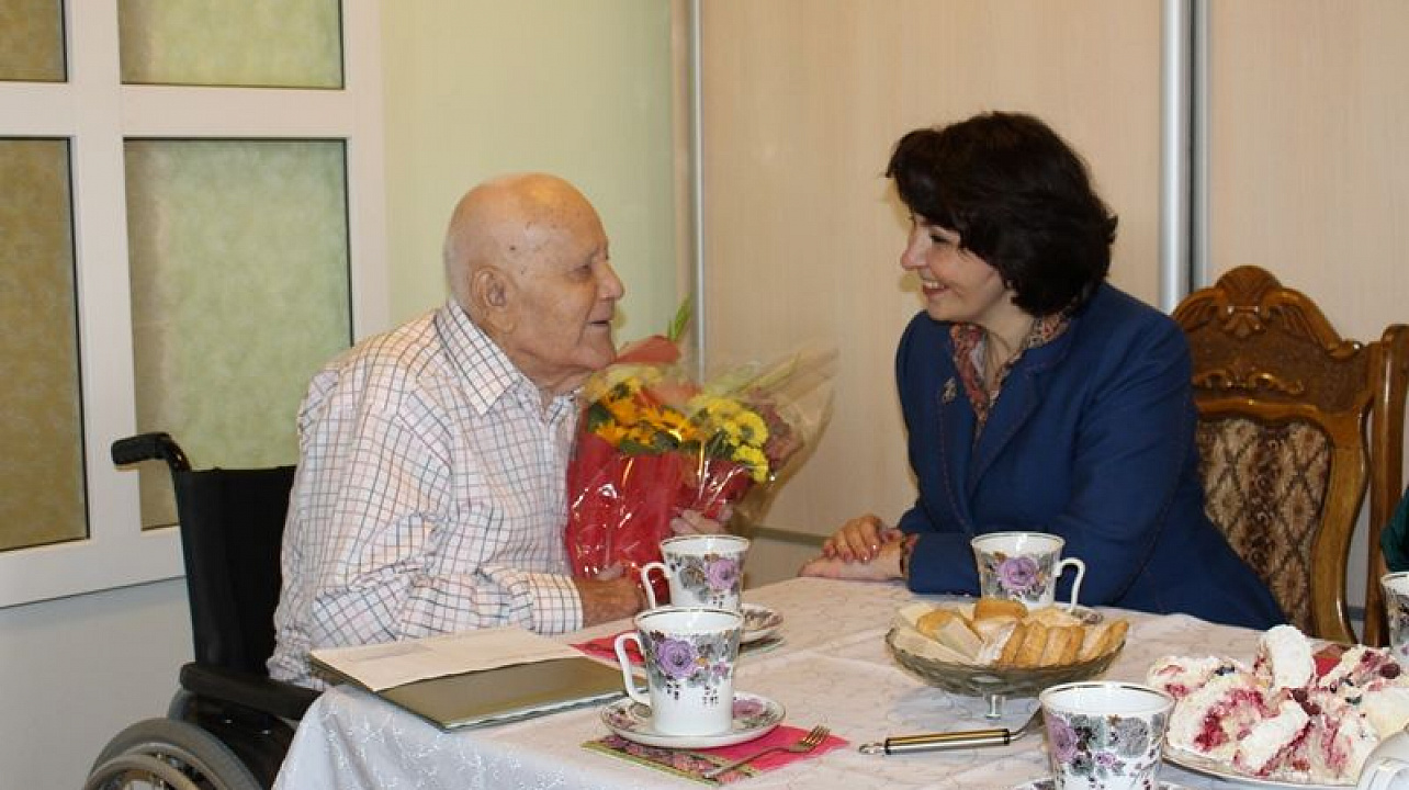 В день города Краснодара участник ВОВ Михаил Иванович Мошкин отметил 100-летний юбилей