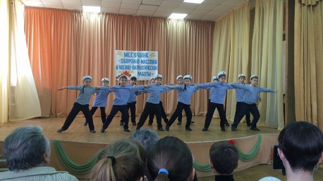 Фестивалем инсценированной военно-патриотической песни завершился месячник в школе № 55 Западного округа