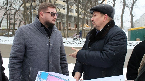Владислав Ставицкий проинспектировал новую застройку в районе улиц Черкасской и им. Героев-Разведчиков в Краснодаре
