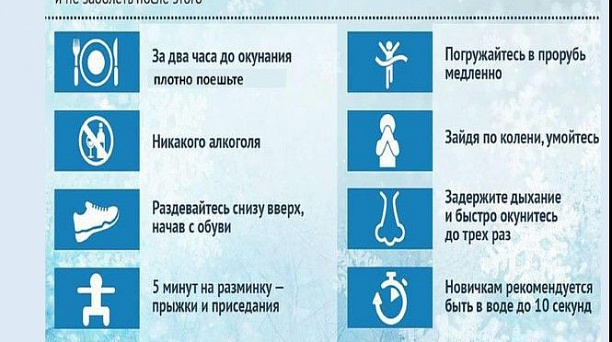 Правила безопасности при Крещенских купаниях