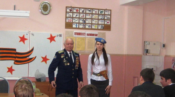 В прикубанской школе №68 урок мужества провели воины-интернационалисты
