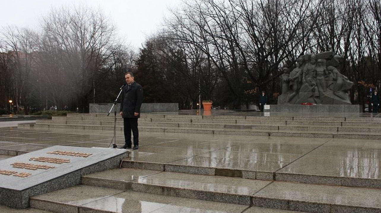 Жители Центрального округа приняли участие в торжественном митинге, посвященном освобождению Краснодара от немецко-фашистских захватчиков