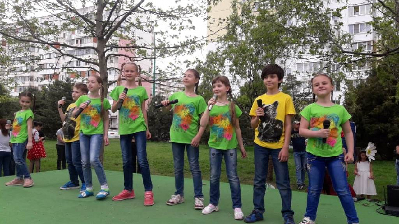 В Юбилейном микрорайоне отметили  Первомай