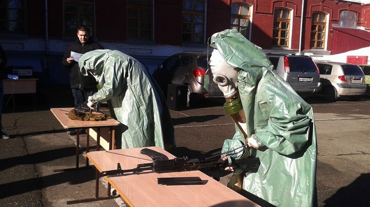 Военно-патриотическая спартакиада прошла в Краснодарском торгово-экономический колледже Западного округа