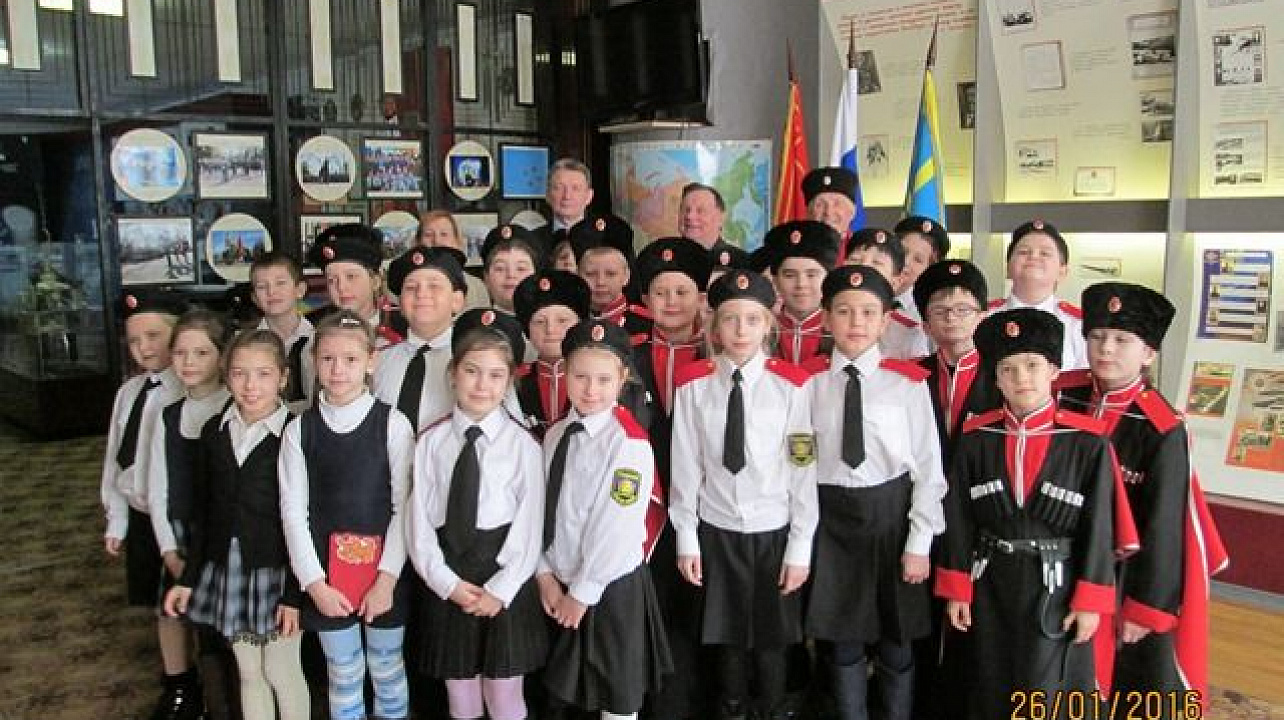 Ученики классов казачьей направленности побывали в музее