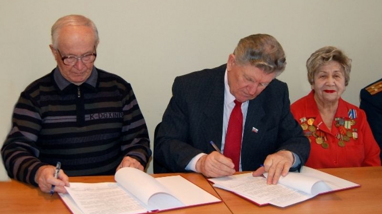 Совет ветеранов Центрального округа подписал договор о сотрудничестве с ветеранской организацией Архипо-Осиповского сельского округа