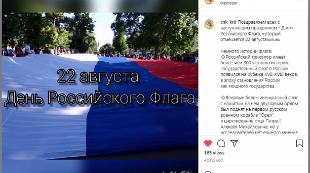 Представители национально-культурных общественных объединений приняли участие в праздновании Дня Государственного флага Российской Федерации в онлайн-формате