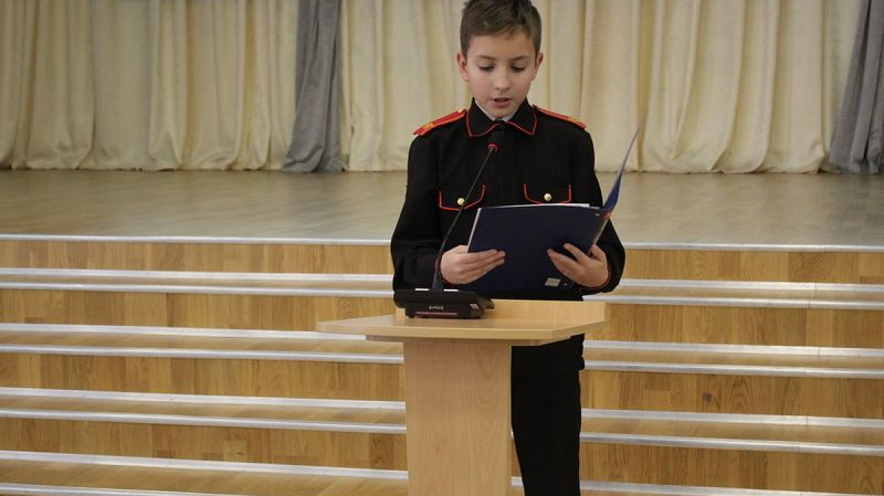 Школьники казачьей школы Карасунского округа провели совет атаманов