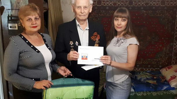 Участник ВОВ Петр Никитич Дорофеев отметил 90-летие