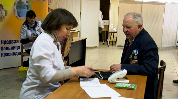 В Прикубанском округе провели комплексное медицинское обследование ветеранов
