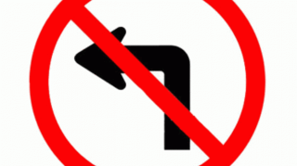 С Ломоносова на Северную запрещен левый поворот