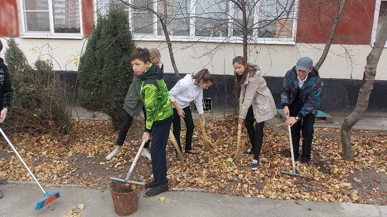 Школьные дворы Западного округа стали чище и красивее