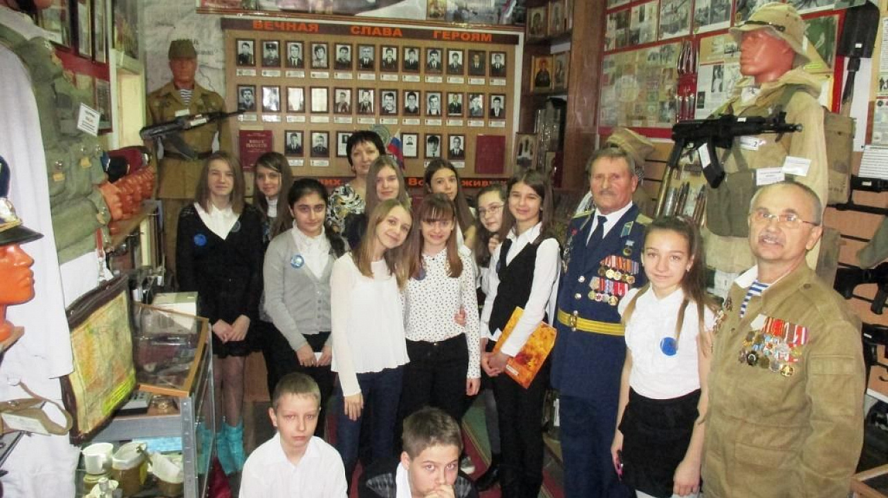 Сегодня в музее воинов-интернационалистов с экскурсией побывали шестиклассники школы №63 Прикубанского округа