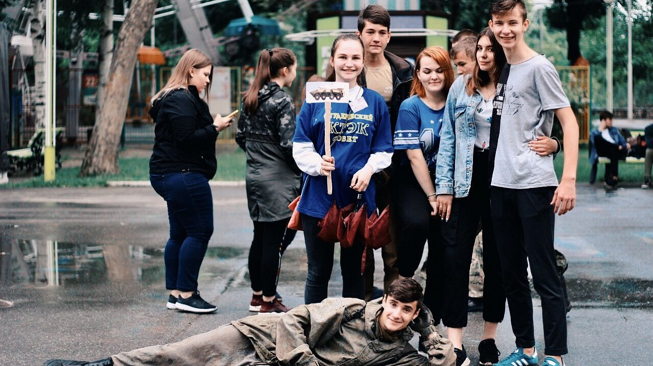 В парке Победы прошли военно-патриотические игры «Тропой партизан»