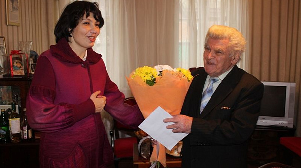 Участник ВОВ Центрального округа Андрей Артемович Авакимян отметил 90-ый день рождения