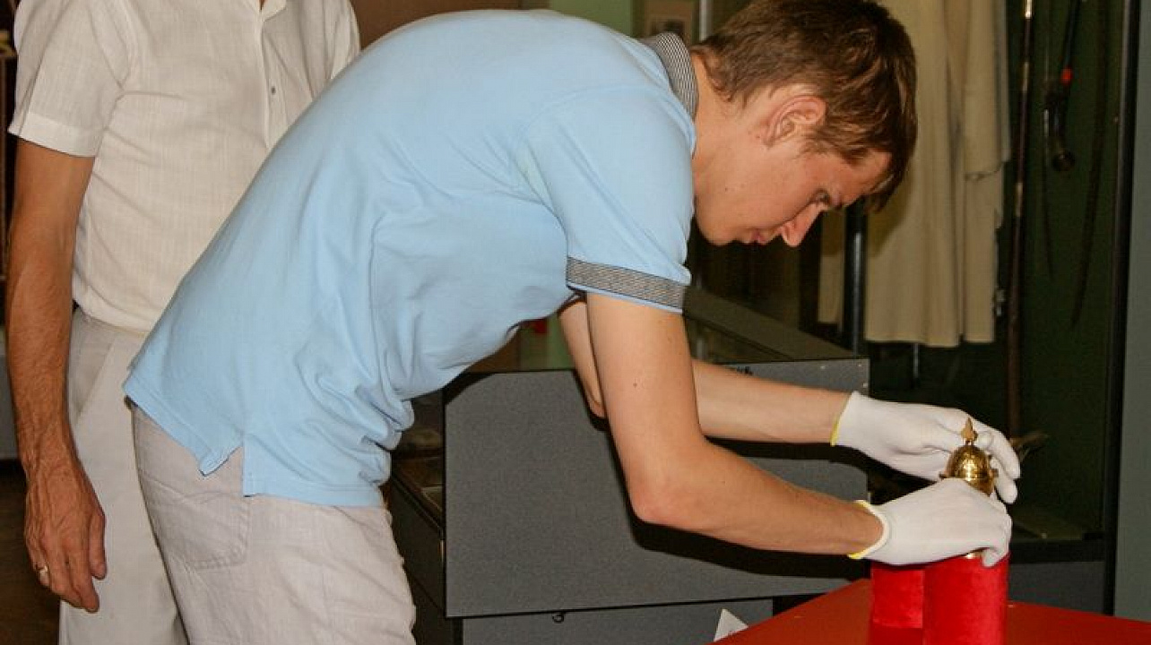 Казаки Екатеринодарского РКО встретили капсулы с землёй с малой родины императрицы Екатерины Великой