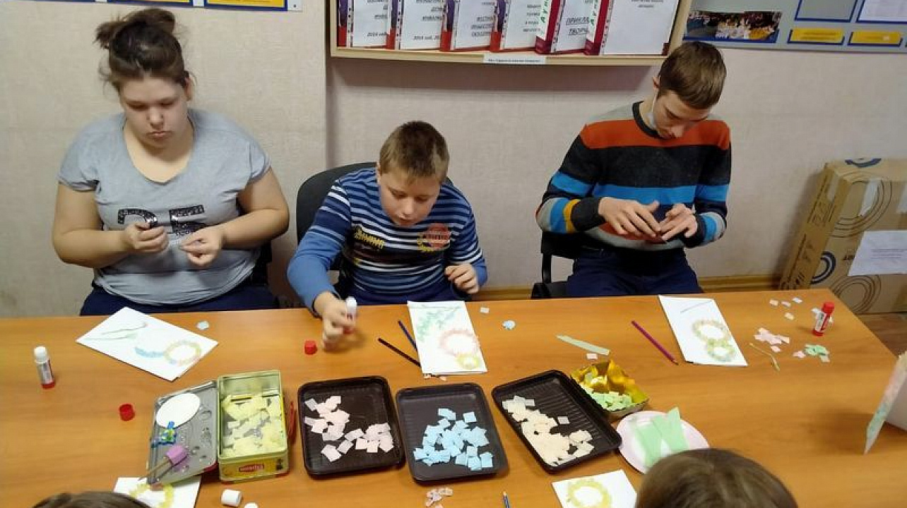 В общественной организации «ВОИ» Центрального округа прошел мастер-класс для особенных детей
