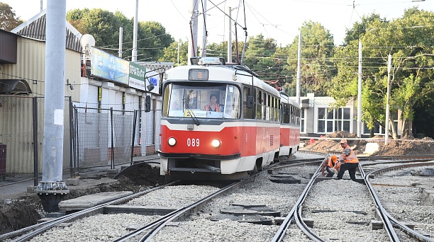 Стартовало благоустройство территории у модернизированного трамвайного узла по ул. Московской