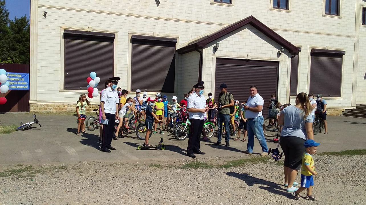 В садоводческом товариществе «Янтарь» прошли занятия с детьми по безопасной езде на велосипедах